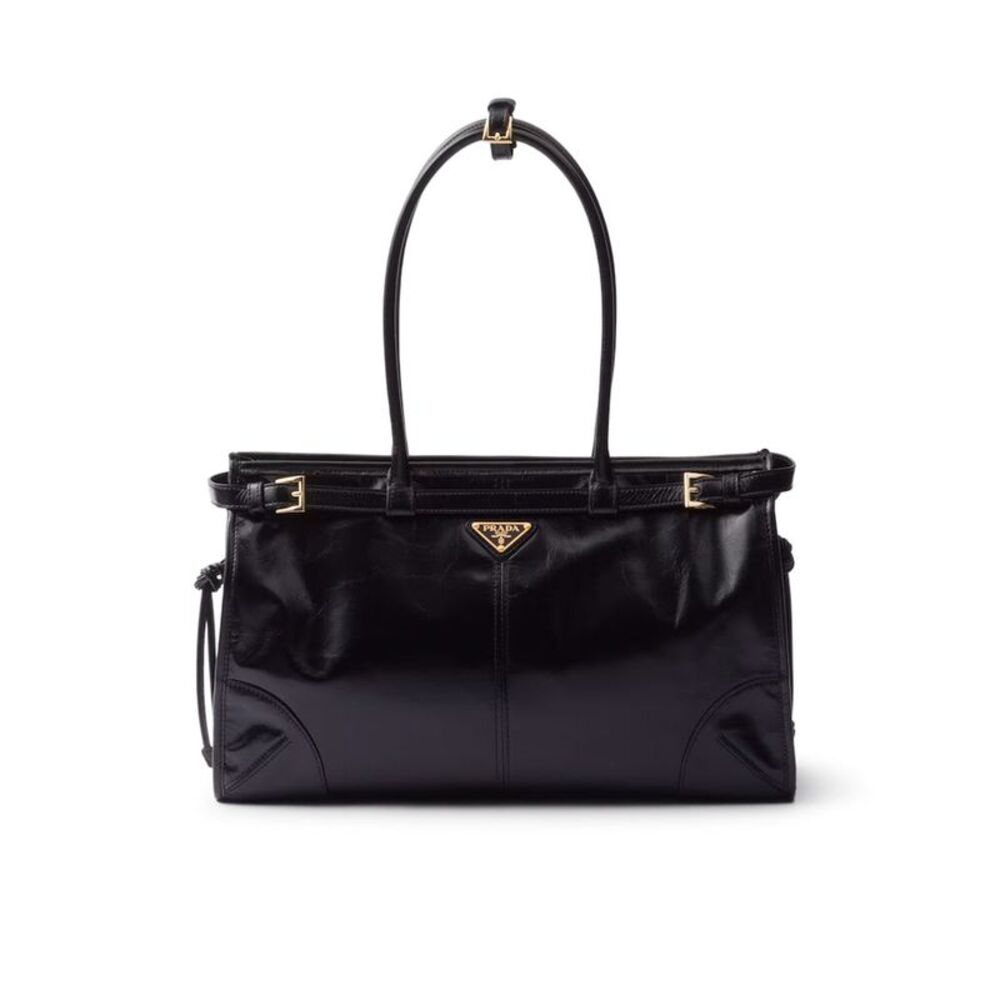 Prada Women Prada Bonnie Large Leather Handbag